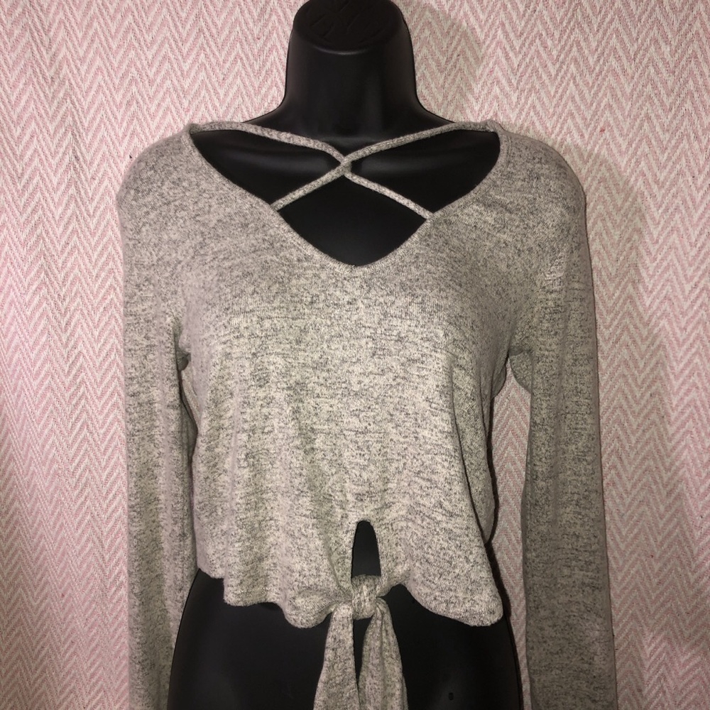 EARTHBOUND Hippie High-Rise Cute Crop Top w/ Tie
